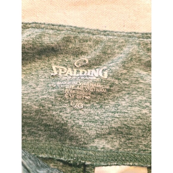 Spalding Women's Green Crop Legging Workout Pants size Large mid-rise - Picture 4 of 8